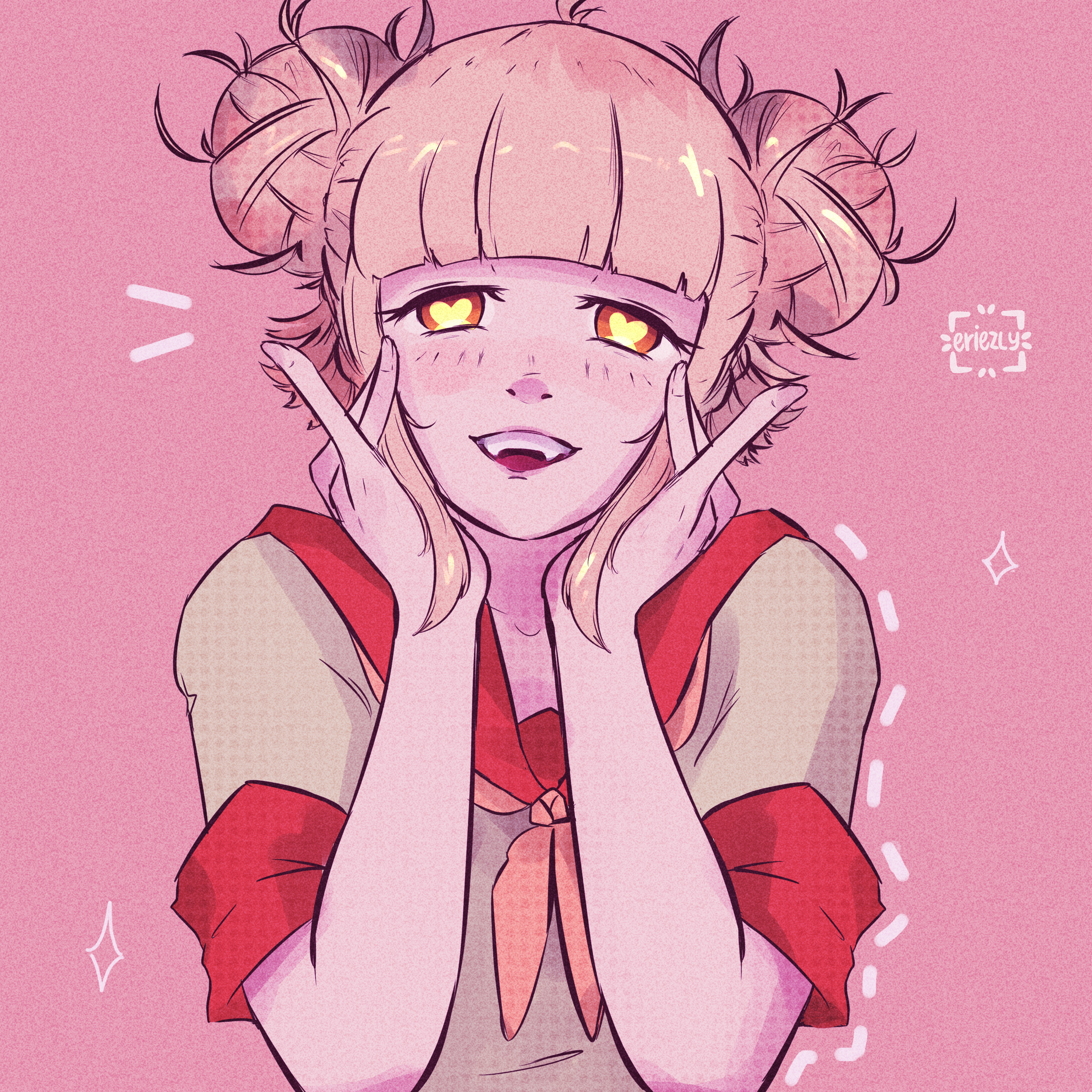 dibujo FanArt de Himiko Toga por eriezly