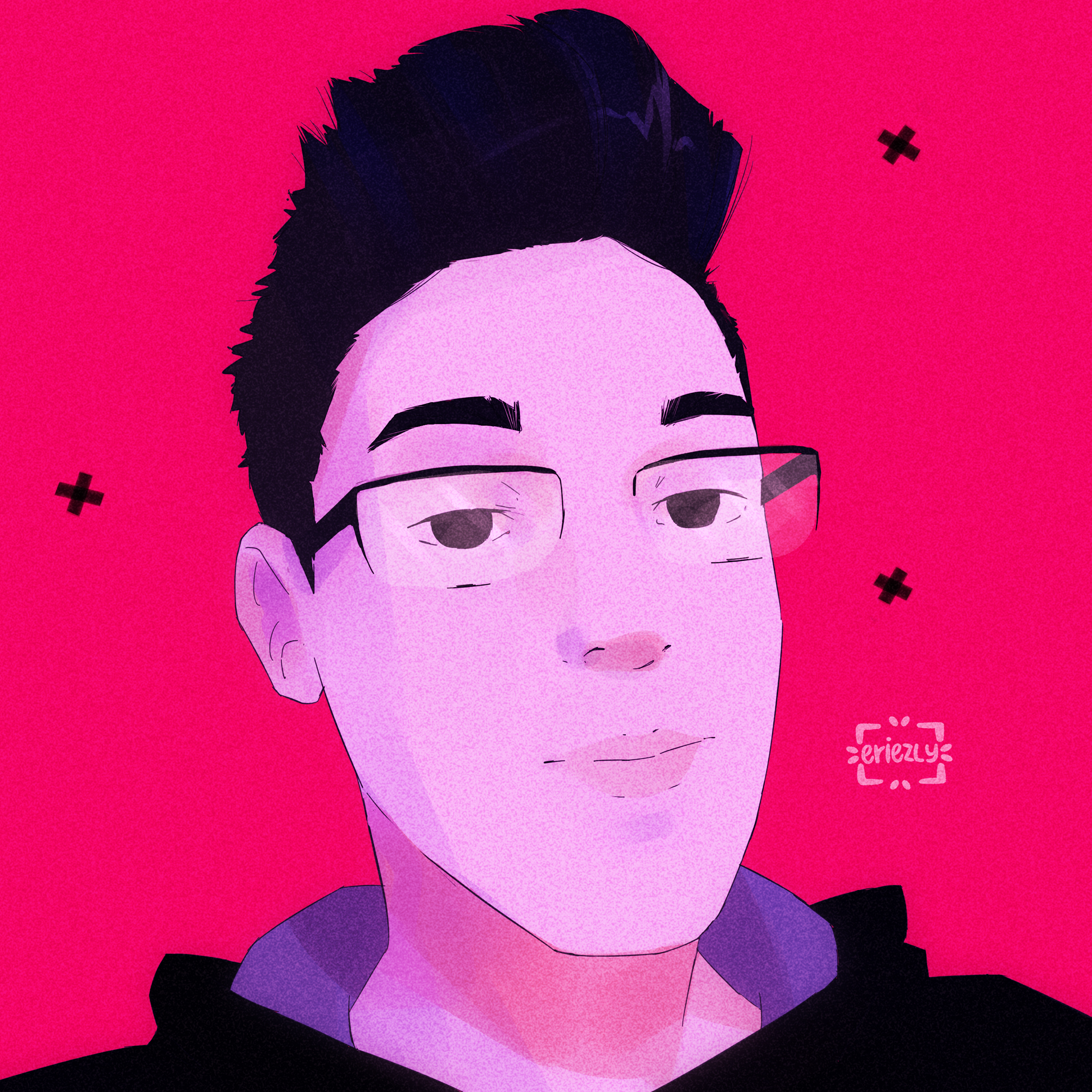 dibujo retrato por eriezly (oc de Amai)