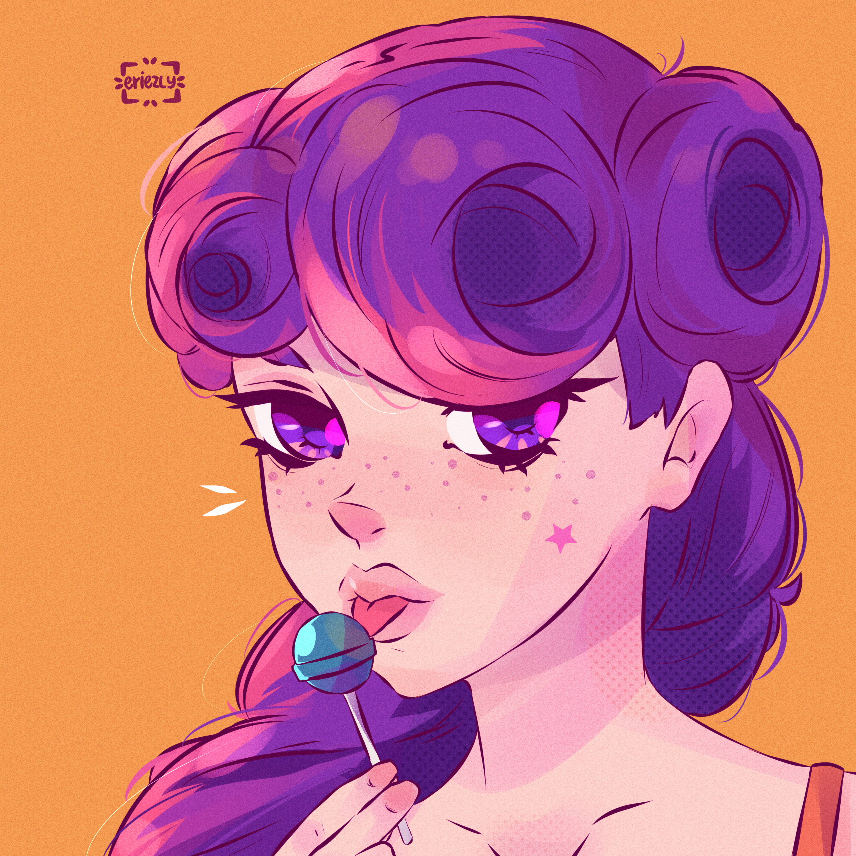 dibujo chica oc por eriezly